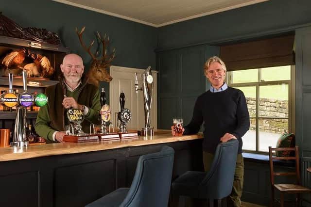 Chris Hannon (left) and Jamie Savile (right) at the Owl’s brand-new bar