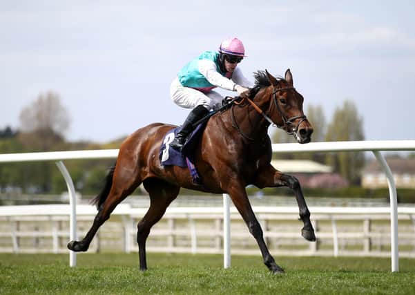 Cosy win: Noon Star ridden by Richard Kingscote wins The racingtv.com Fillies' Novice Stakes at Wetherby Racecourse yesterday. Picture: Tim Goode/PA Wire.