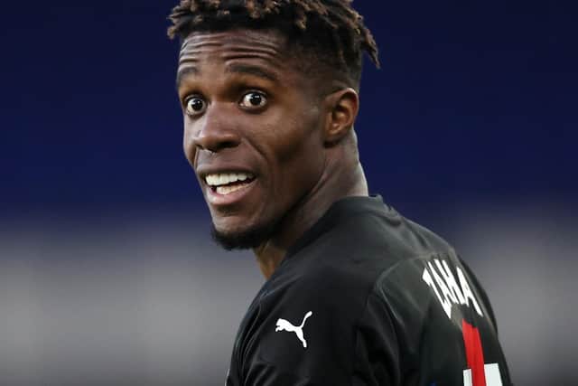 ABUSE: Crystal Palace's Wilfried Zaha is one of many footballers to have been abused online this season