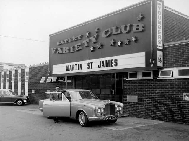 James Corrigan outside Batley Variety Club, which he made famous. (YPN).
