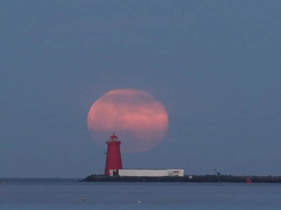 A pink supermoon is set to brighten the night skies over the UK next week. PIC: Brian Lawless/PA Wire