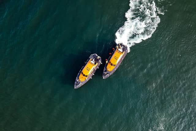RNLI Scarborough lifeboats as charity reveals it saved 349 lives in 2020. Picture: Erik Woolcott/RNLI Scarborough