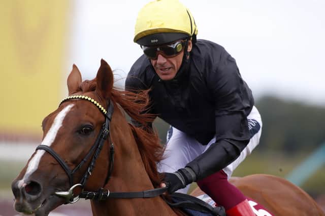 Stradivarius, the mount of Frankie Dettori, is a four-time Goodwood Cup winner.