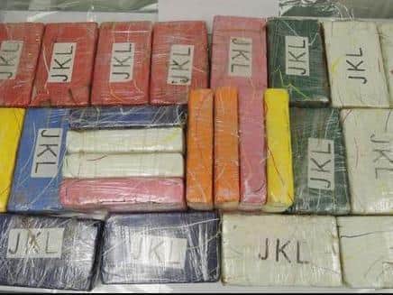 Some of the cocaine recovered by police.