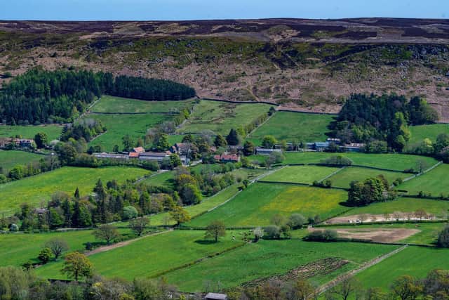 Botton Village Camphill Trust, positioned in Danby Dale in the North York Moors National Park. Pictured A view looking down from Blakey Ridge over Danby Dale towards Botton Village Camphill Trust. Pic: James Hardisty