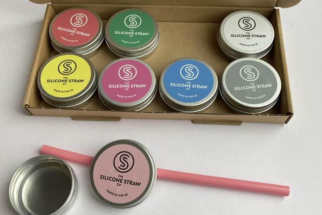The Silicone Straw Company also has reusable individual straws that come in their own travel box Picture: Charlotte Walsh