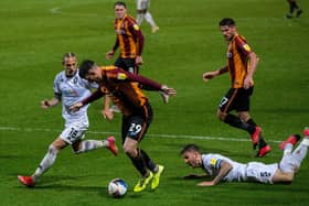 Andy Cook leaves Ashley Eastman on the deck as Oscar Threlkeld closes in.  Picture Bruce Rollinson