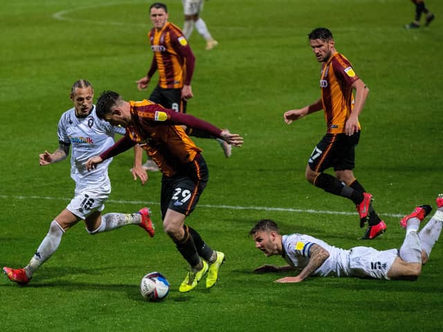 Andy Cook leaves Ashley Eastman on the deck as Oscar Threlkeld closes in.  Picture Bruce Rollinson