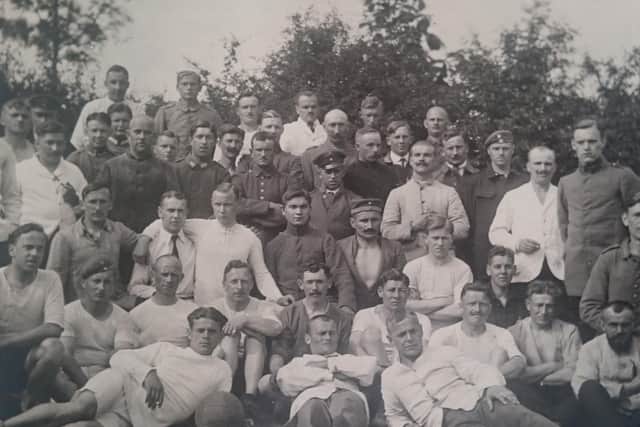 Pictured, Skipton's First World War power of war camp football squad. Photo credit: Submitted photo