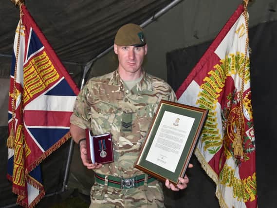 Sergeant Chris Clarke, of the 4th Battalion, The Yorkshire Regiment, was awarded the honour for his contribution to the regiment throughout 2019 and 2020.