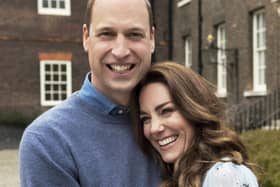 A new portrait of The Duke and Duchess of Cambridge taken at Kensington Palace this week to mark their 10th wedding anniversary. Photo by CHRIS FLOYD/CAMERA PRESS.