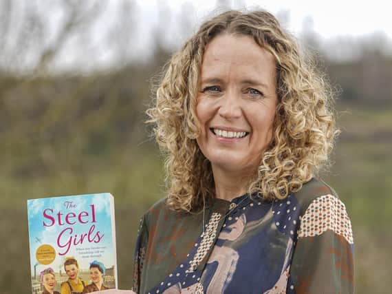 Sheffield-based author Michelle Rawlins with her new novel The Steel Girls. Picture: Scott Merrylees