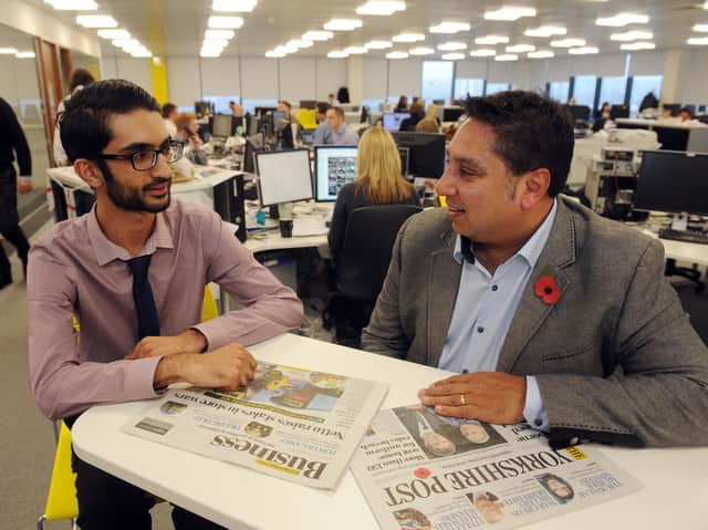 Yorkshire Post business reporter Ismail Mulla interviews Gurdev Singh from The Printing Charity
