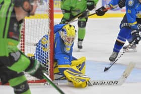 BACK FOR MORE: Sam Gospel, in action for Leeds Chiefs during the team's debut 2019-20 NIHL National season. Picture: Dean Woolley.