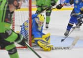 BACK FOR MORE: Sam Gospel, in action for Leeds Chiefs during the team's debut 2019-20 NIHL National season. Picture: Dean Woolley.