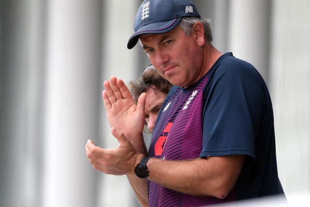 In charge: England head coach Chris Silverwood.