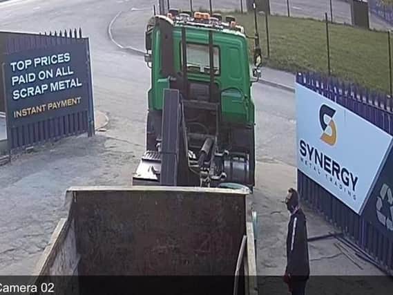 South Yorkshire Police are appealing for information following a theft at Synergy Metal trading on Bland Street. Photo credit: South Yorkshire Police