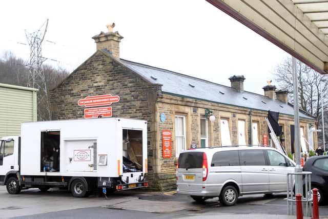 The Jubilee Refreshment Rooms at Sowerby Bridge occupy the station's old goods shed