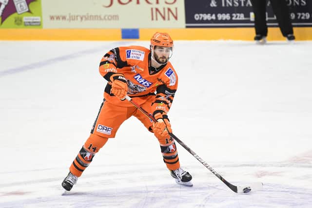 Liam Kirk has scored 20 points, including 10 goals, in 12 appearances so far during the Elite Series. Picture courtesy of Karl Denham/EIHL.