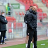 Rotherham United manager Paul Warne, pictured on the touchline in his side's home game with Blackburn Rovers. Picture: Simon Hulme.