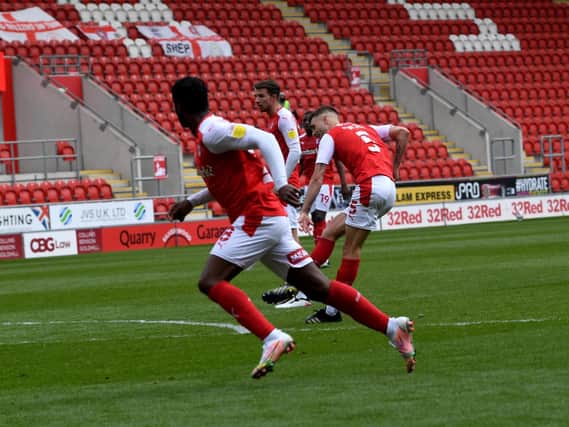 Rotherham United loanee Lewis Wing fired home a precious equaliser against Blackburn. Picture: Simon Hulme.