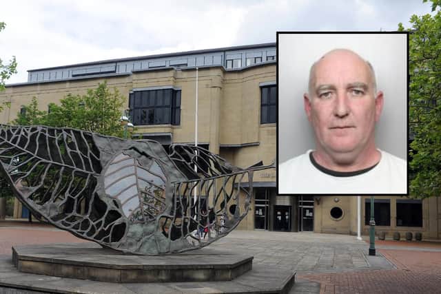 Colin Nesbitt (inset) was jailed at Bradford Crown Court