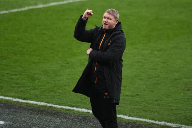 Remarkable year: From an abject relegation to the League 1 title for delighted  Hull City manager Grant McCann. 
Picture: Jonathan Gawthorpe
