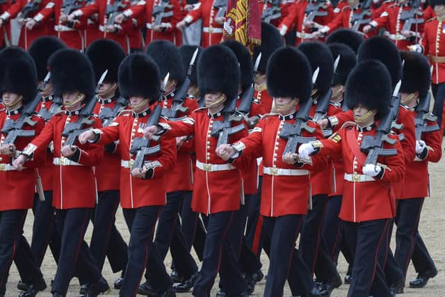 The Trooping the Colour parade at Horse Guards Parade. (PA wire).