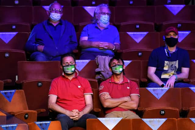 BACK IN THE GAME: Fans, pictured during day 10 of the World Snooker Championships at The Crucible. Picture: Zac Goodwin/PA
