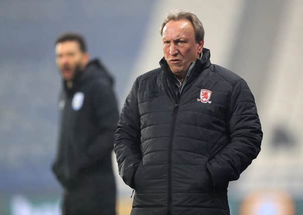Plenty to say: Middlesbrough manager Neil Warnock after the 1-1 draw at Luton Town. Picture: Mike Egerton/PA Wire.