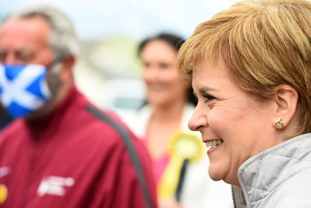 Nicola Sturgeon hopes this week's Scottish Parliament elections will give her a mandate for a second referendum on independence.