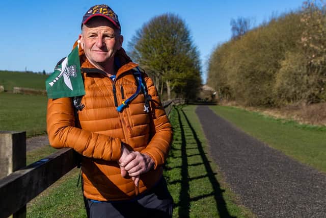 Jim Morton’s challenge will take him up to 15 months to complete, as he raises money for the Gurkha Welfare Trust - which provides financial, medical and development aid to Gurkha veterans, their families and communities. Photo credit: James Hardisty/JPIMedia