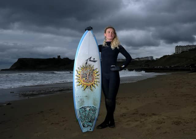 Scarborborough surfer Ruby Wyborn is launching more surfing lessons for women to break down barriers and encourage sporting endeavours..
