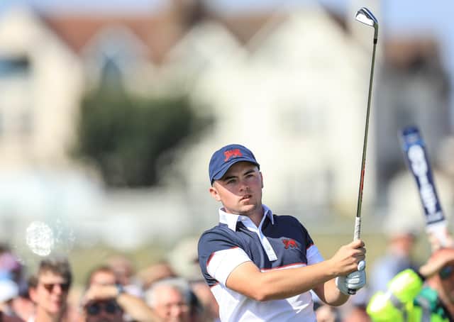 Alex Fitzpatrick: Playing in his first Walker Cup two years ago at Royal Liverpool. (Picture: Getty Images)