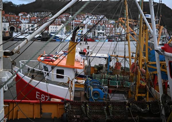 Fishing boats at Scarborough as the industry comes to terms with Brexit.