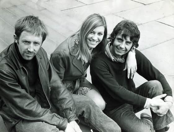 Myra Frances with fellow Sheffield Playhouse members Christopher Wilkinson (left) and Barrie Smith, in June 1968