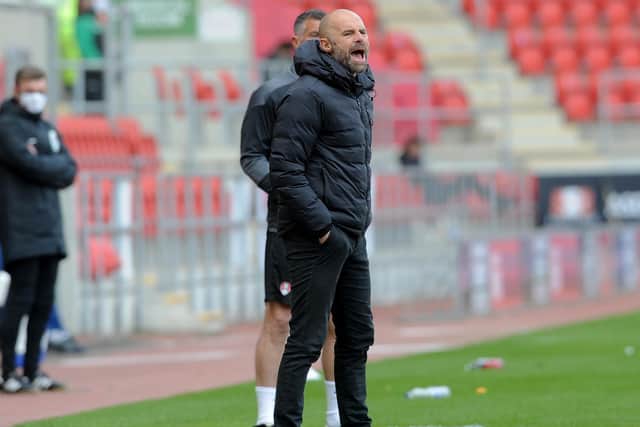 Rotherham United manager Paul Warne, pictured on the touchline during last Saturday's home game with Blackburn Rovers. Picture: Simon Hulme.