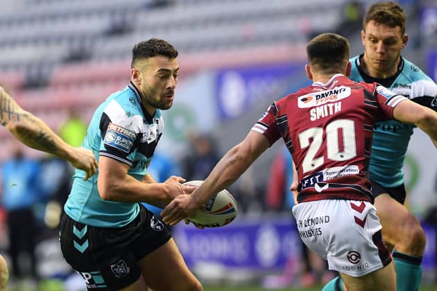 Banned: Hull's Jake O'Connor is out of the Challenge Cup quarter-final against Wigan after being banned following an incident in the league match between the sides last weekend. Picture: Jonathan Gawthorpe