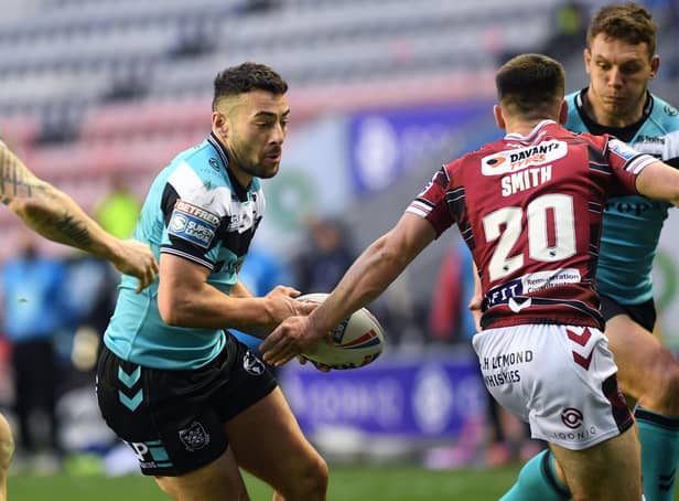 Banned: Hull's Jake O'Connor is out of the Challenge Cup quarter-final against Wigan after being banned following an incident in the league match between the sides last weekend. Picture: Jonathan Gawthorpe