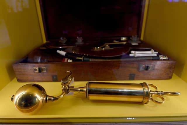 A tobacco resuscitator used in Georgian times. Picture by Simon Hulme