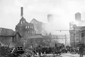 Ranks flour mill in Hull which was destroyed during the May raids in 1941.(Picture: YPN).