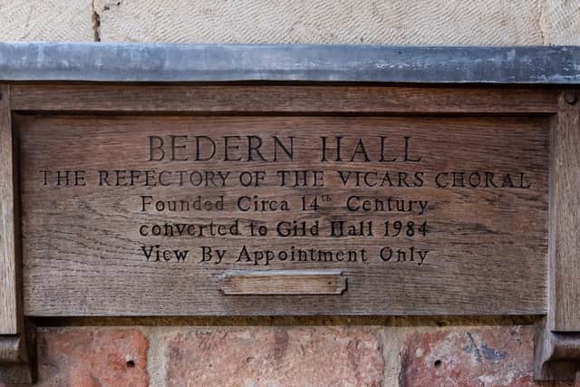 Bedern Hall, Bartle Garth, St Andrewgate, York, opens to the general public on Wednesday 19th May with a new heritage interpretation programme. Image: James Hardisty