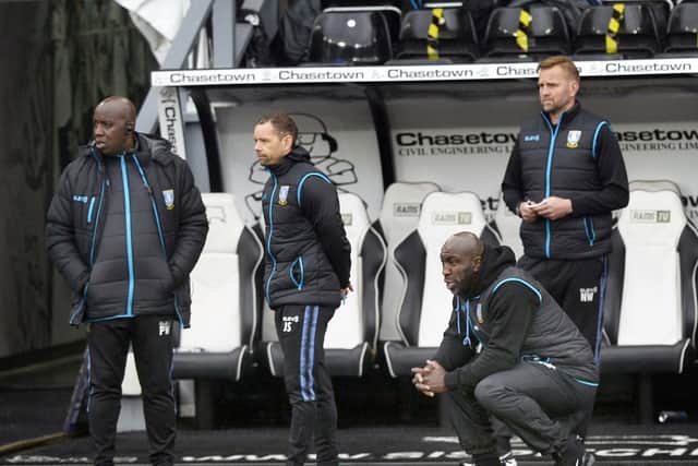 RELEGATED: But Darren Moore took comfort from Sheffield Wednesday's efforts