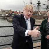 Hartlepool by-election winner Jill Mortimer with Boris Johnson.