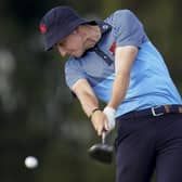 Driving force: Yorkshire's Barclay Brown in Walker Cup action.