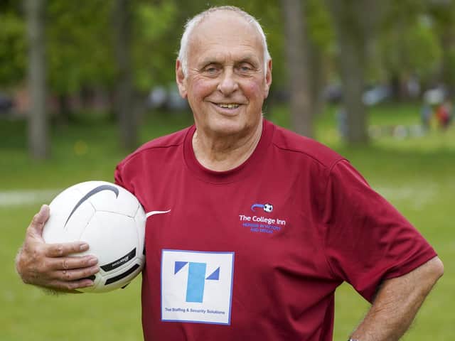 Sprightly John Wootton made his debut for College FC on his 80th birthday.