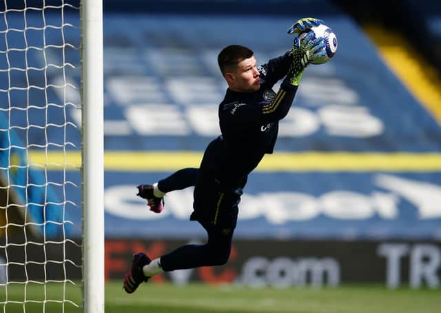 Safe hands: Leeds United goalkeeper Illan Meslier.