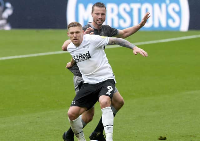 Martyn Waghorn: His Derby survived at the expense of Wednesday but could still go down. (Picture: Steve Ellis)
