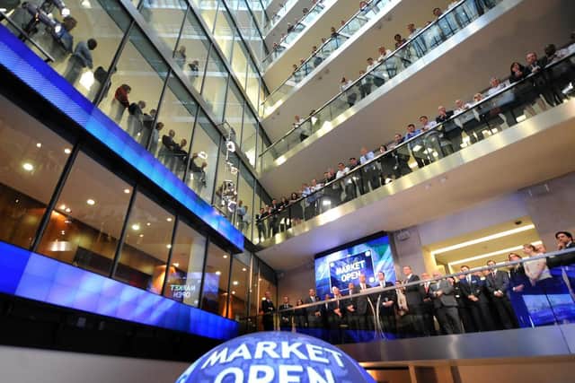 Photo of the London Stock Exchange.