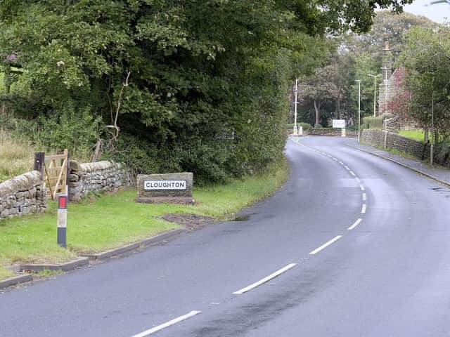 The main road into Clougton